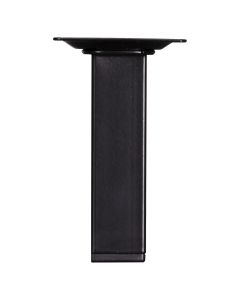 Meubelpoot metaal Vierkant 25x25mm, 10cm, zwart