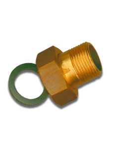 1 2-delige koppeling watermeter 4/4"F x 3/4"M - messing