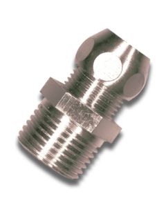 1 Koppeling recht 10 mm x 1/2" M - verchroomd