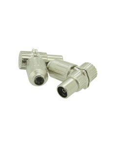 TEGENSTEKKER COAX SHIELDED MET 2ST