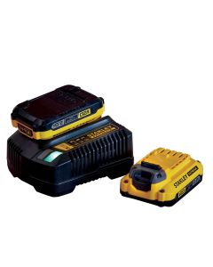 STANLEY FATMAX V20 18V Startset met 2x 2.0Ah accu en 2A lader