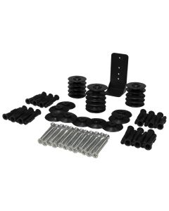CanDo plintclip 1 zwart kunststof (blister) (25 stuks)