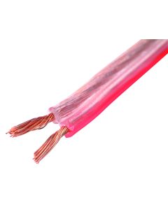 AUDIOKABEL 2X0.75 TRANSP 25M