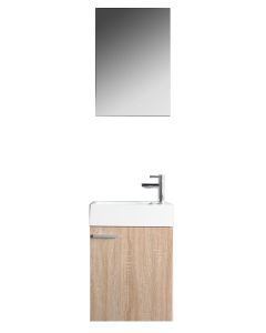 Salerno toiletmeubel wit eiken