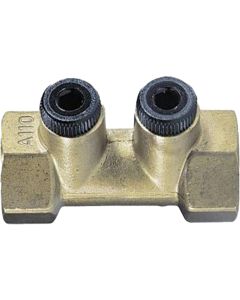 Terugslagklep 4/4" FF - messing