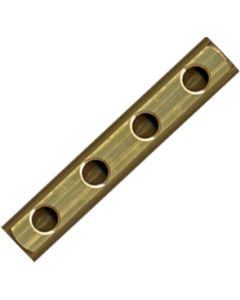 1 Collector 4 aansluitingen 4/4" x 1/2" FFF - messing