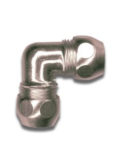 1 Kniekoppeling 90° 10 x 10 mm - verchroomd