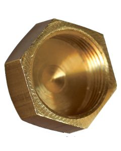 1 Hoed 1/2" F - messing