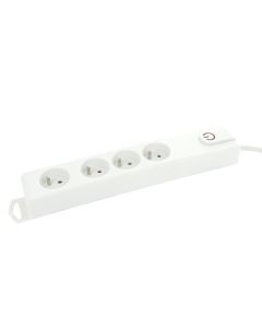 4V STOPCONTACT +SCHAK +1.5M WIT