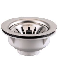 1 Korfplug voor spoeltafel met uitneembare korf - 6/4" inox