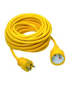 VERLENGSNOER 3G1.5 PVC 10M GEEL