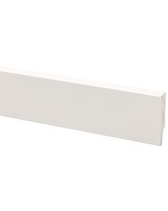Muurplint MDF gelakt 69x15mm Cubic Blok wit RAL 9010 244cm