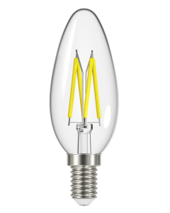LED KAARS E14 470LM 4W WW HEL 2ST