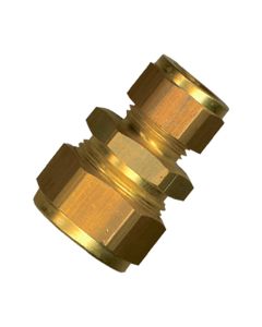 1 Klemkoppeling recht 10 x 8 mm - messing