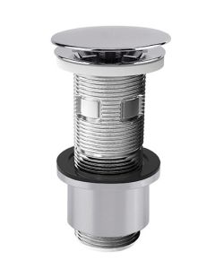 1 Afvoerplug universeel cut&click 5/4" x 100 mm - verchroomd kunststof