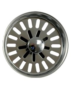 1 Korf voor afvoer manuele plug 90 mm - inox