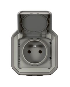 PLEXO STOPCONTACT 2P+A GR