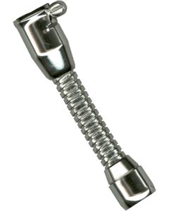 1 Straalbreker met metalen slang zonder draad - verchroomd
