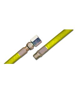 1 Aardgasslang 150 cm - 1/2" M x 1/2" F - inox