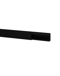 DLP LIJST 32X12.5 ZWART 2.1M