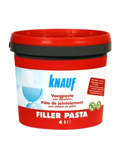 Knauf, Filler Pasta, Gebruiksklaar voeg- en afwerkingsmateriaal, 4 l
