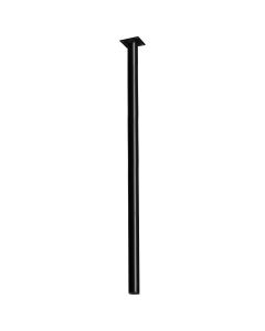 Merkloos Meubelpoot metaal Rond Ø30mmx75cm, zwart