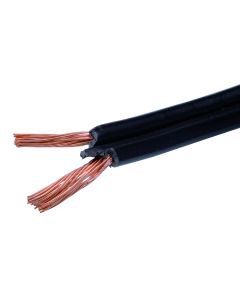 AUDIOKABEL 2X0.75 ZWART 25M