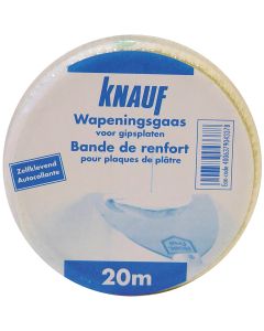 Knauf, Wapeningsband in glasvezel, Voegband versterkt met glasvezels en heeft een open structuur, 20000 mm