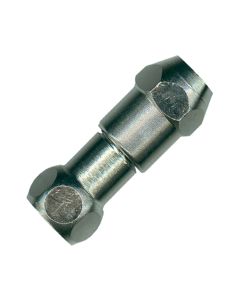 Terugslagklep 3/8" F x 10 mm - verchroomd