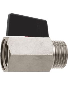 1 Mini bolkraan 1/2" FM - messing
