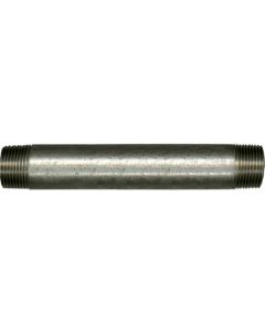 1 Draadstuk 2x draad 1/2" x 150 mm MM - verzinkt