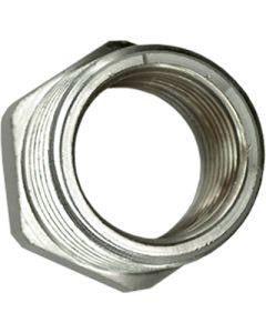 1 Verloopring 1/2" M x 3/8" F - verchroomd