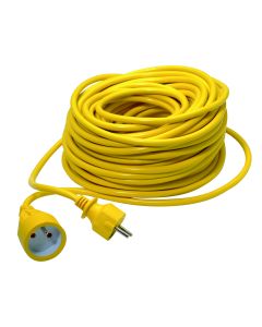 VERLENGSNOER 3G1.5 PVC 30M GEEL