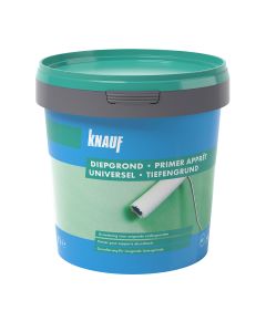 Knauf, Diepgrond, grondering voor zuigende ondergronden, verstevigt het oppervlakte en reguleert het absorptievermogen, 1 l