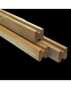 Vierkante gleufpalen - 90 x 90 x 2700 mm - H - 28 mm