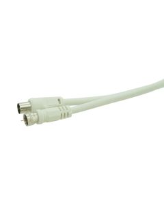 SNOER COAX F-CONN M>COAX M 1.5M WIT