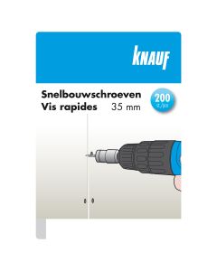 Knauf, Schroeven voor wanden en plafonds met metalen onderconstructie, 35 x 3,5 mm