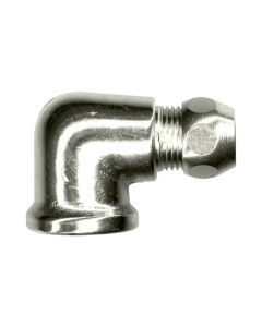 1 Kniekoppeling 90° 3/8" F x 10 mm - verchroomd