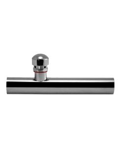 1 Buis met luchtsnuiver 1/2" - 250mm  - verchroomd