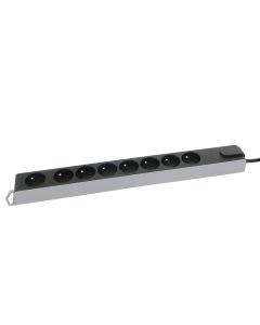 8V STOPCONTACT +SCHAK +3M ZWART