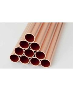 1 Koperen buis lengte 2,5 m - diam. 12 mm 