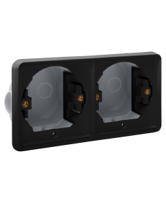 HYDRO INBOUWKADER 2X HOR ZWART