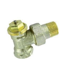 1 Thermostaatlichaam 1/2" M x 1/2" F - haaks - Messing