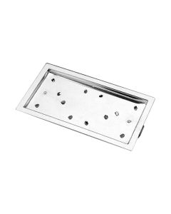 1 Nazichtraam voor douche 15 x 30 cm- verchroomd