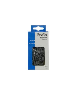 NAGELKLEM ROND 10MM GRIJS 50ST