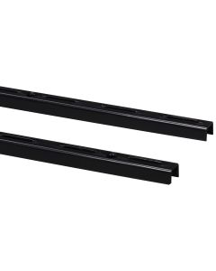 Element System Wandrail Classic 50 enkel, 50cm zwart , per 2 stuks